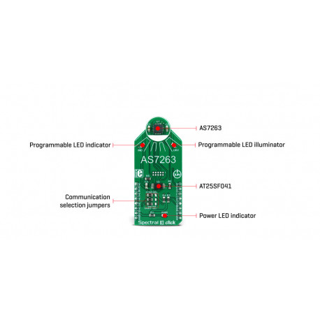 Détail du capteur IR multispectrale Spectral 3 Click MIKROE-2961