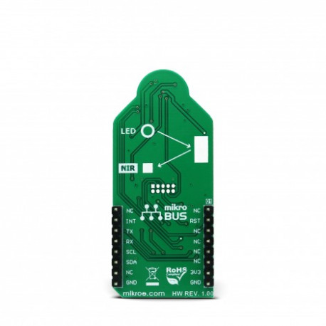 Vue arrière du capteur IR multispectrale Spectral 3 Click MIKROE-2961