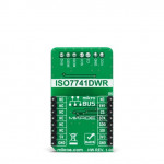 Vue arrière du module Isolateur de bus SPI Isolator 2 Click MIKROE-4415