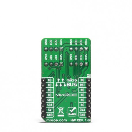 Vue arrière du commutateur I2C MUX Click MIKROE-4048