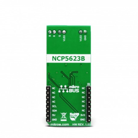 Vue arrière du module RGB Driver Click MIKROE-3078