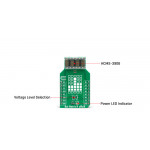 Détail de la matrice à leds Dot Matrix R Click MIKROE-4169