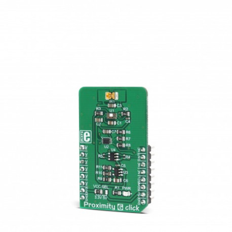Vue de côté du capteur de proximité Proximity 6 click MIKROE-3048