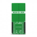 Vue arrière de la matrice à leds 10x10 RGB click MIKROE-4115