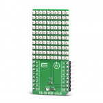 Vue de côté de la matrice à leds 10x10 RGB click MIKROE-4115