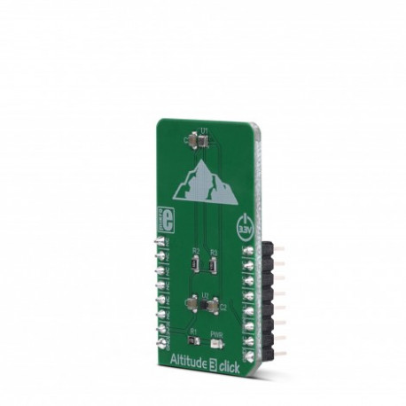 Vue de côté du capteur de pression barométrique Altitude 3 Click MIKROE-3328