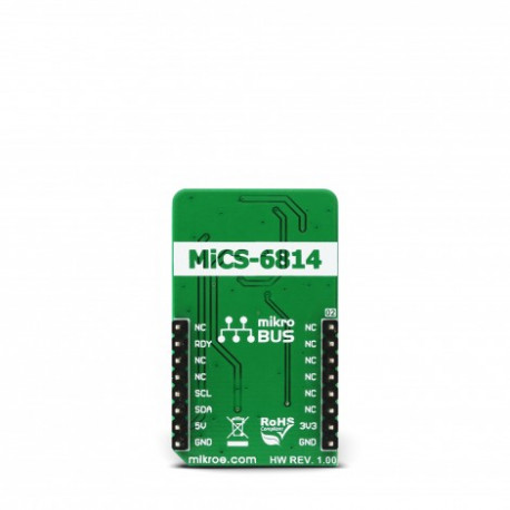 Vue arrière du détecteur de qualité d'air Air quality 5 click MIKROE-3056