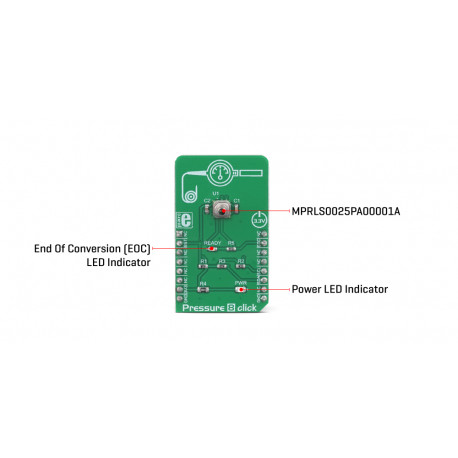 Détail du module capteur de pression Pressure 8 Click MIKROE-3338