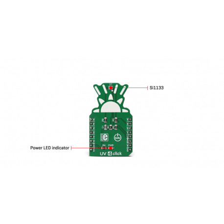 Vue détaillée du détecteur ultraviolet UVC 4 Click MIKROE-2989
