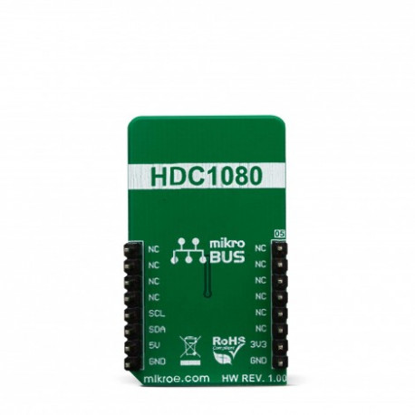 Vue arrière du capteur température humidité Temp-Hum 11 click