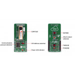 Vue détaillée du capteur de gaz NDIR CO2 Click MIKROE-3134