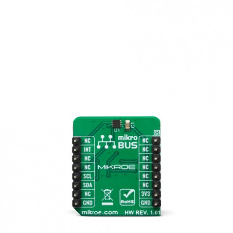 Vue arrière du capteur de mouvement IR Sense 3 click MIKROE-3607