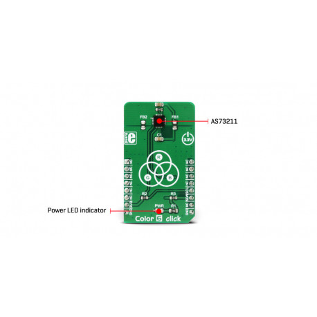 Détail du capteur de couleur Color 6 Click MIKROE-3997