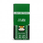 Vue arrière de l'afficheur faible consommation LCD Mono Click MIKROE-3789