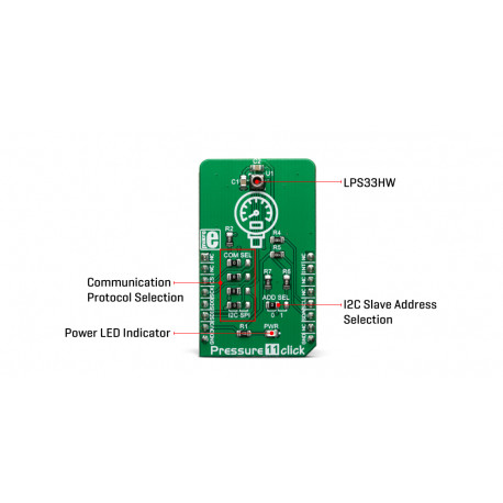 Détail du capteur de pression Pressure 11 Click MIKROE-3411