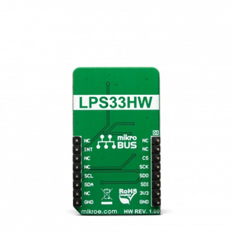 Vue arrière du capteur de pression Pressure 11 Click MIKROE-3411