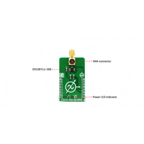 Vue détaillée du générateur d'horloge CLOCK GEN 2 click MIKROE-3076