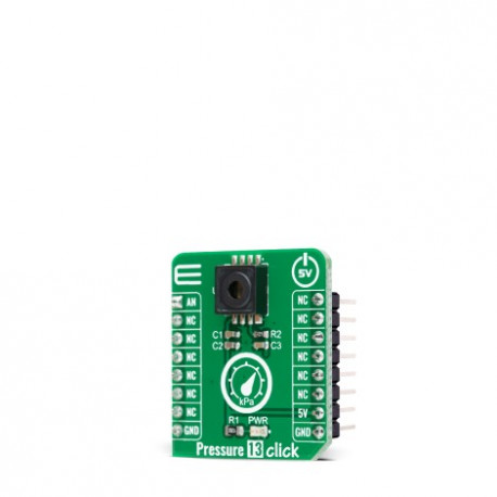 Vue de côté du capteur de pression Pressure 13 Click MIKROE-4294