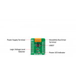 Vue détaillée du module d'interface ISO 9141 Click MIKROE-4331