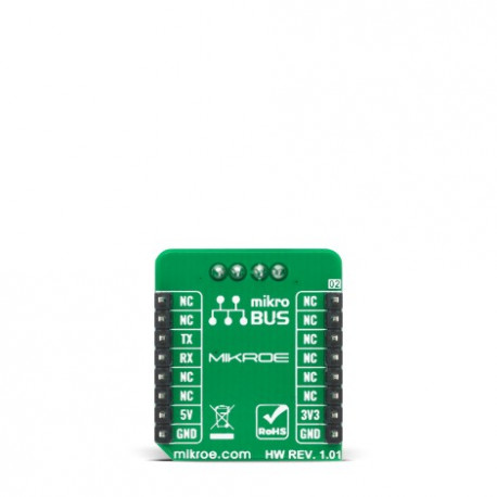 Vue arrière du module d'interface ISO 9141 Click MIKROE-4331