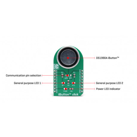 Vue détaillée du module iButton click MIKROE-3045