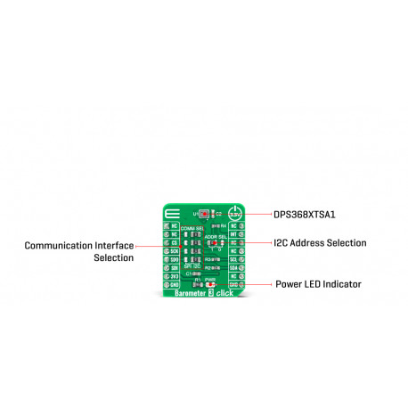 Détail du capteur de pression Barometer 3 Click MIKROE-4190