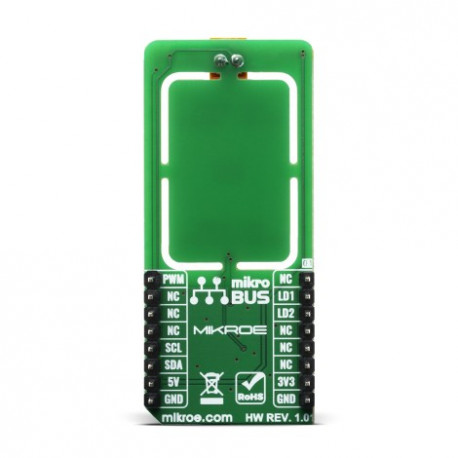 Vue arrière du module chauffant Heater Click MIKROE-3996