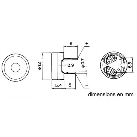 Buzzer à souder sur CI  - 3