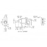 Interrupteur à levier vertical ON-ON  - 3