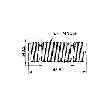 Adaptateur PL femelle - PL femelle  - 2