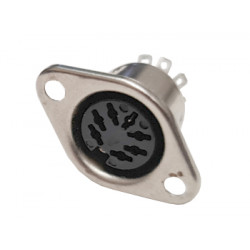 Connecteur DIN femelle 7 broches châssis  - 1
