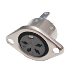 Connecteur DIN femelle 4 broches châssis  - 1