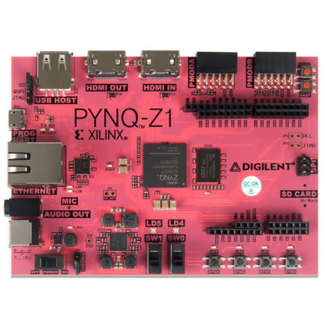 Vue de dessus de la platine PYNQ-Z1 Board - Python