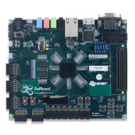 Vue avant de la platine ZedBoard Zynq-7000 ARM/FPGA SoC