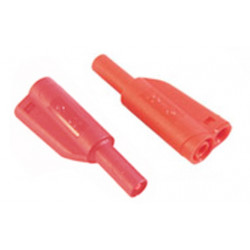 Fiche banane isolée IEC1010 - rouge  - 1