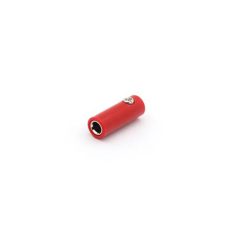 Fiche banane femelle 4 mm - rouge  - 1