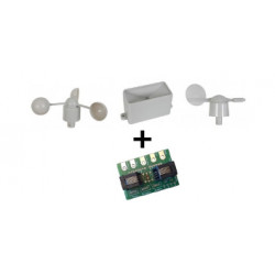 Pack anémomètre + pluviomètre + girouette compatible Grove / Arduino / Microbit