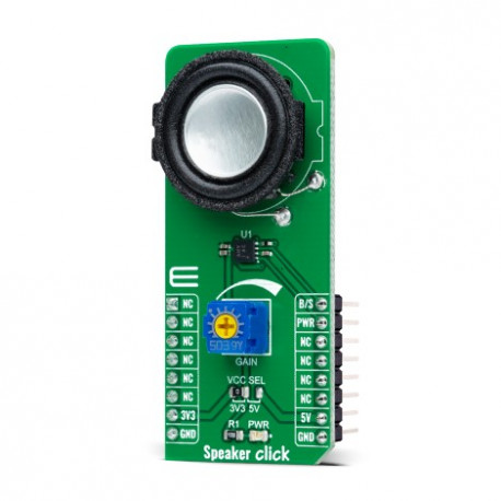 Vue de côté du module Speaker click MIKROE-4662