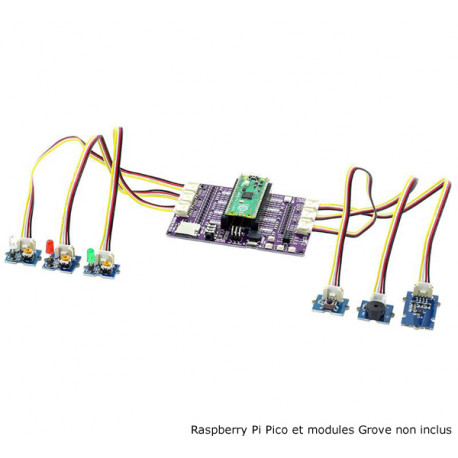 Exemple d'utilisation de la platine Maker Pi Pico Base pour Raspberry Pi Pico