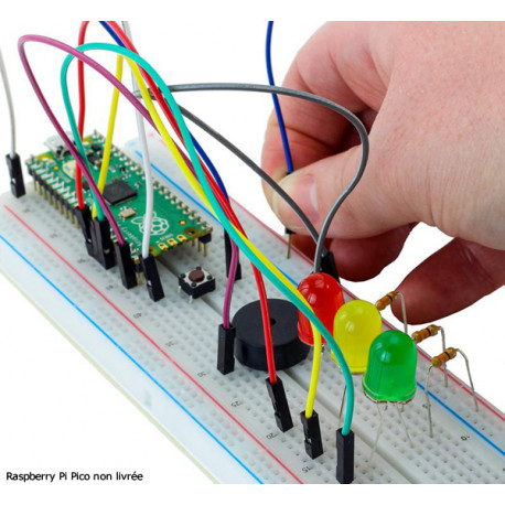Exemple d'utilisation du starter kit DISCOVERY KIT Kitronik 5333 pour Raspberry Pi Pico