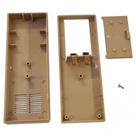 Coffret plastique 127 x 46 x 24 mm (marron clair)  - 3