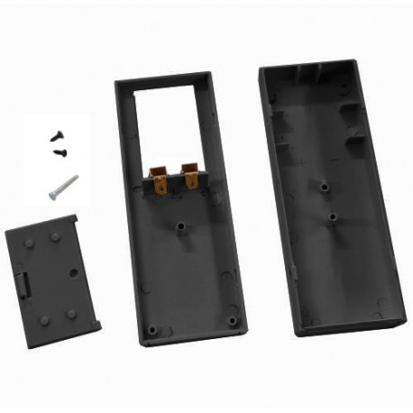 Coffret plastique 127 x 46 x 24 mm (noir)  - 3