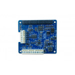 Vue de dessus de platine DIgilent® mesure de tension DAQ HAT MCC128 pour Raspberry PI