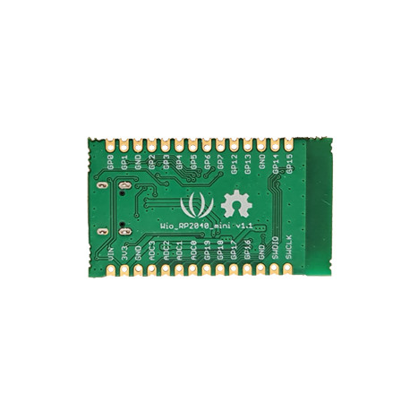 Vu de dessous du module Mini Dev Board Wio RP2040 Seeed Studio 102991555