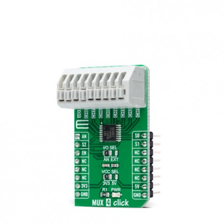 Vue de côté du commutateur MUX 4 click MICRO-4754