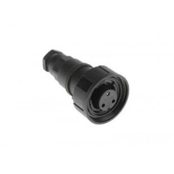 Connecteur buccaneer femelle 3 contact étanche (IP68) avec verrouillage.