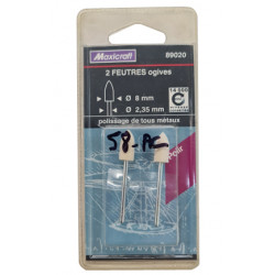 Feutres ogives 8 mm Maxicraft® 89020