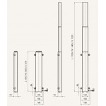 Dimensions des motorisations ascenseur TV lift