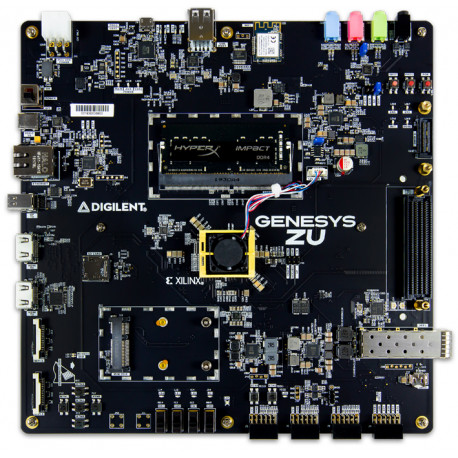 Platine Genesys ZU-5EV: Zynq Ultrascale+ MPSoC (vue de dessus)