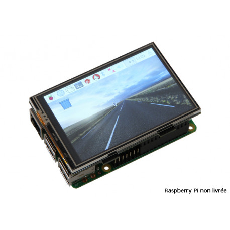 Exemple d'utilisation de l'afficheur graphique 3,5" RB-TFT3.5 avec une Raspberry Pi